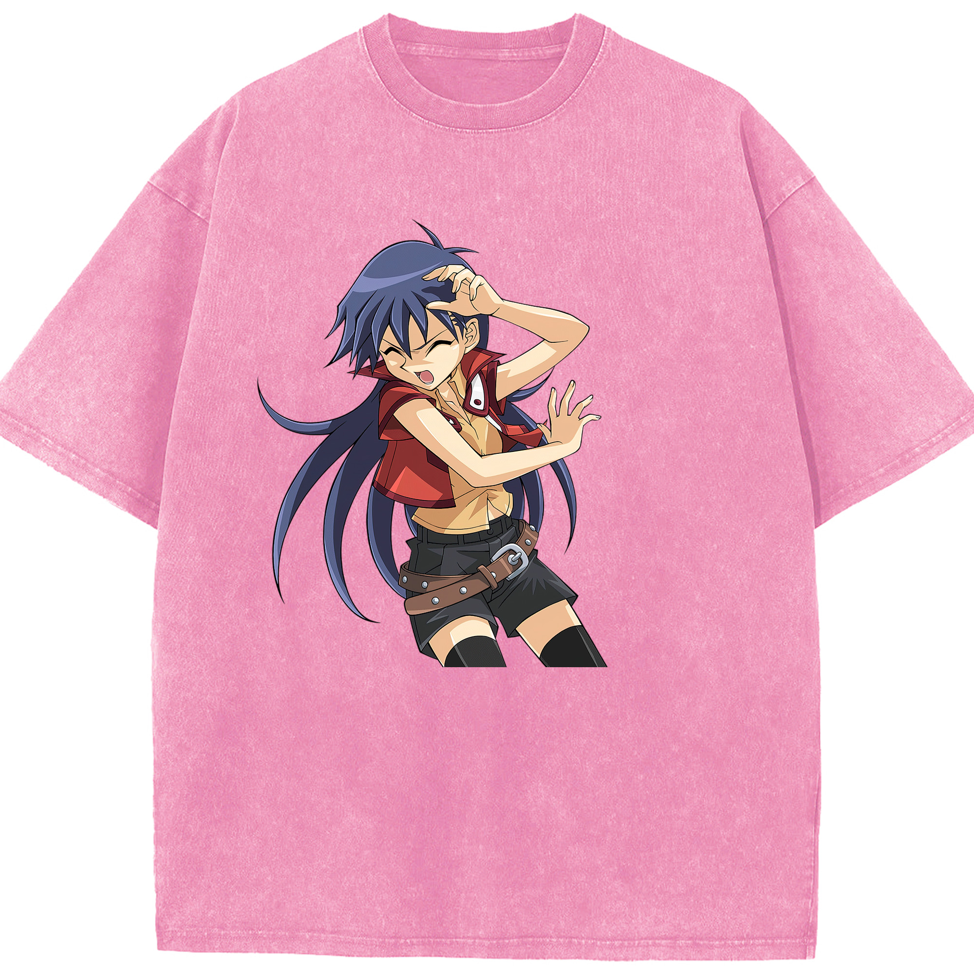 （画像用） 遊☆戯☆王 Yu-Gi-Oh! 綿100% ヴィンテージ風 半袖Tシャツ（フロントプリント）